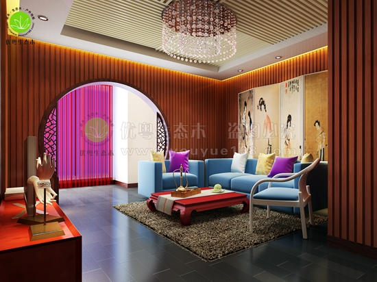 生態(tài)木客廳墻板 生態(tài)木客廳墻板